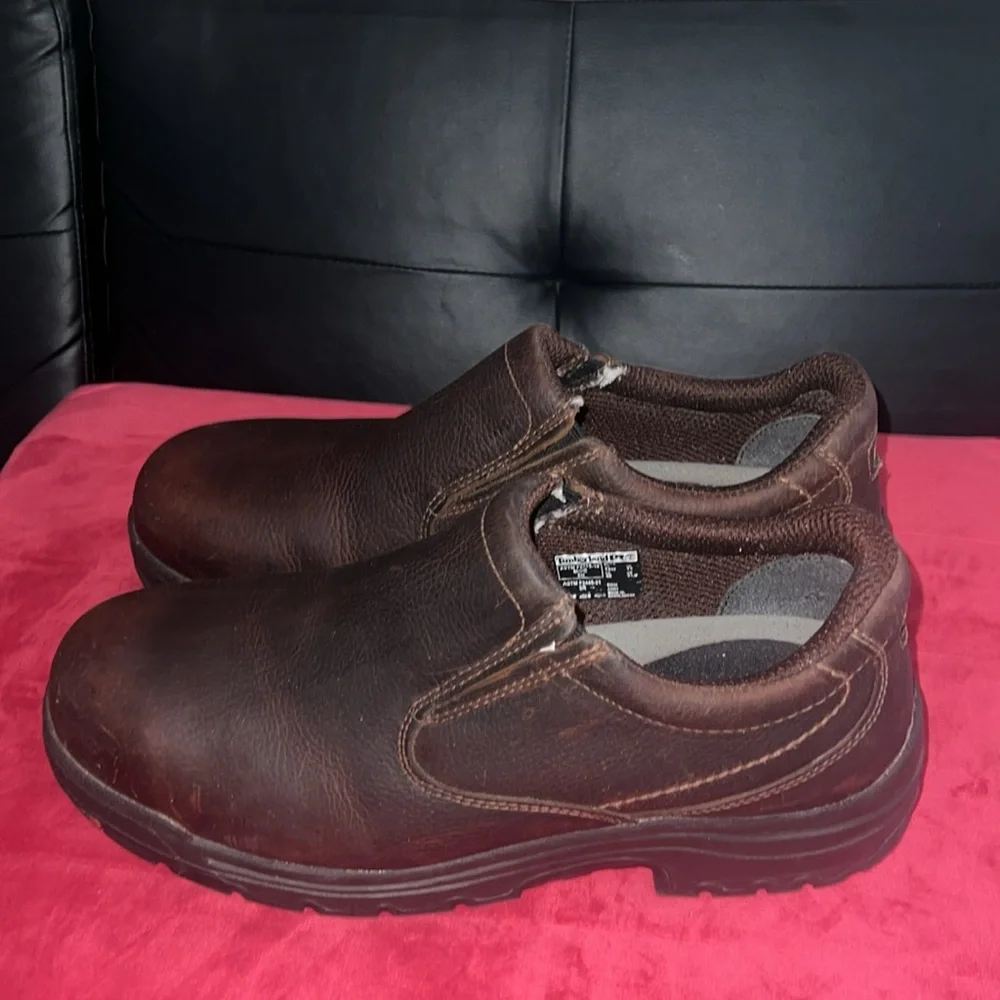 Timberland PRO Men's, Camel Brown, Alloy Toe, EH, Slip On. Size 14. Like new.